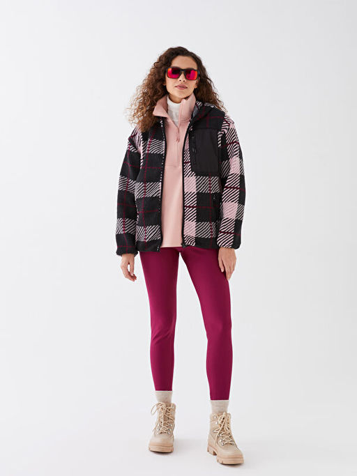 Kap??onlu Uzun Kollu Kad?n Spor Polar H?rka