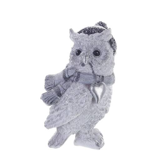 Фигурка декоративная "Сова", L6 W5 H10 см, 2в.