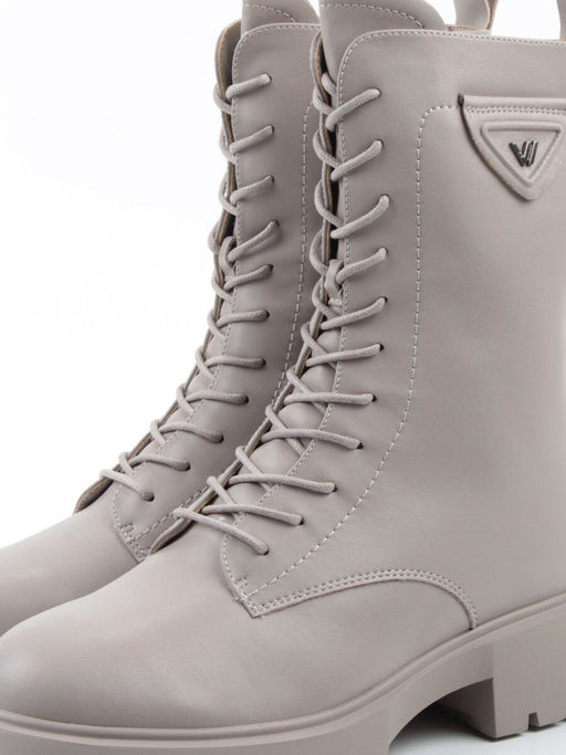 04-PAM366-3Z GRAY Ботинки зимние женские (натуральная кожа, 100% шерсть)