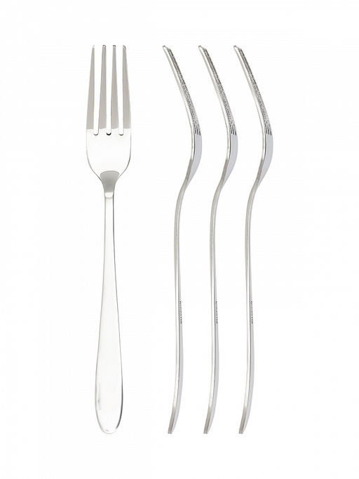 Набор столовых приборов 16 шт. серебро нержавеющая сталь - Lucky фото 6