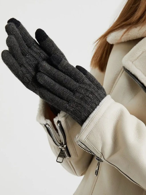 K13124 Перчатки утепленные ТМ_СЕРЫЙ