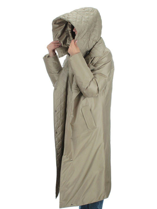 EAC327 OLIVE Пальто зимнее женское (200 гр. холлофайбера) - Fashion фото 11