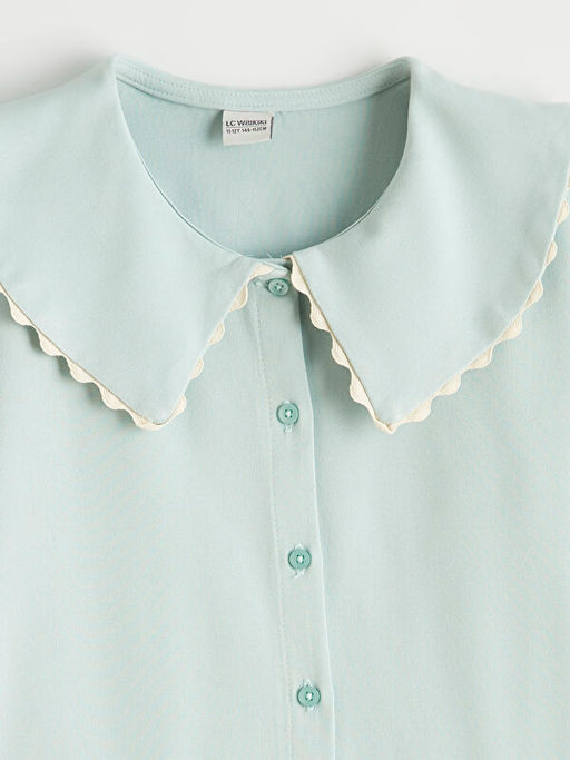 Bebe Yaka K?sa Kollu K?z ?ocuk G?mlek