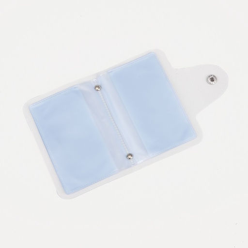 Визитница на кнопке, 24 карты, цвет белый - Simaland фото 3