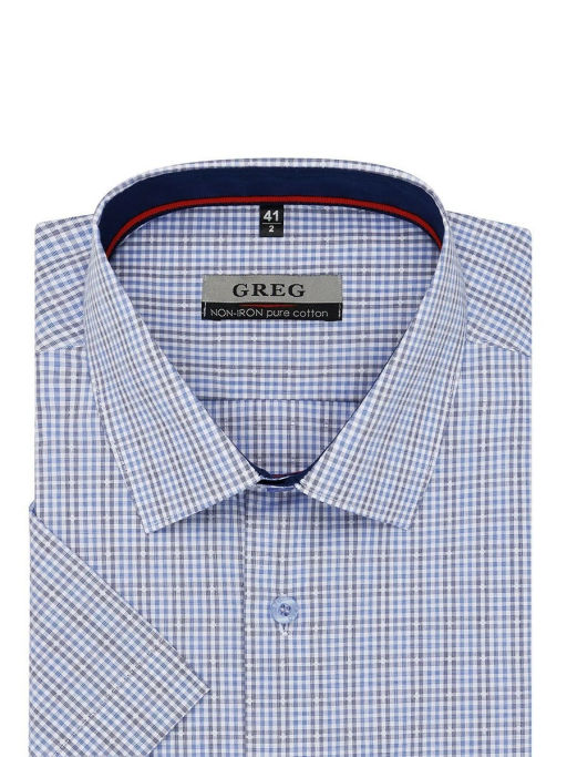 Сорочка мужская короткий рукав GREG 235/201/6101/Z/1p  фото 3