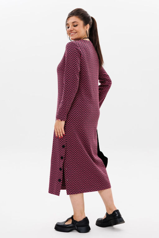 Платье ANELLI 1498/1 кармин  фото 3