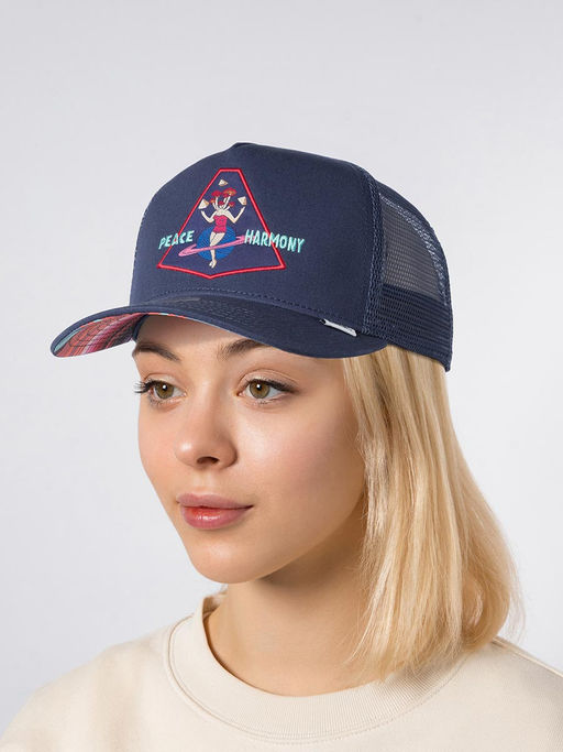 Бейсболка DJINNS арт. HFT Peace Harmony (темно-синий)