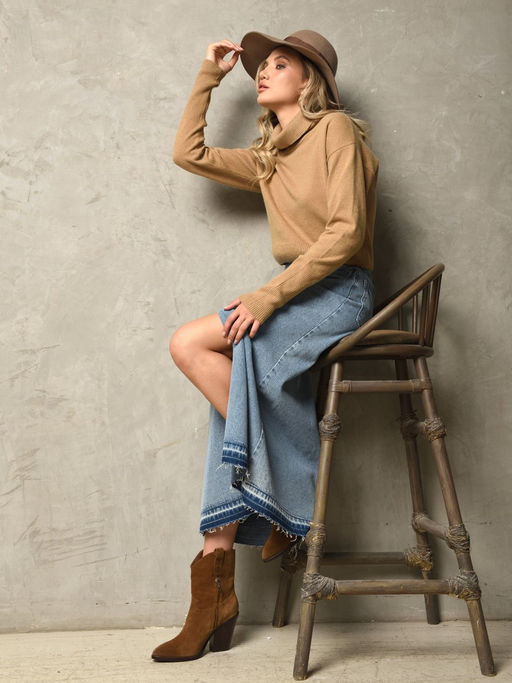 Юбка МАРЧЕЛЛО 07126X голубой