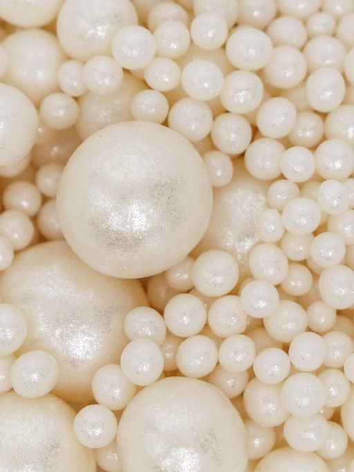 Цена за 3 шт. Кондитерская посыпка с мягким центром Жемчуг: серебро, 20 г