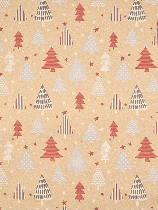 Набор упаковочной бумаги «Новогодняя», 4 листа, 70 × 100 см