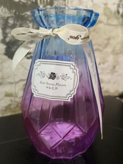 Ваза Ст 18см Презент градиент микс Y4-3820 I.K (361707) /DANIKS/  фото 12