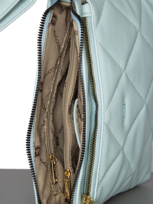 LACCOMA сумка Эмилия-Ф826-голубой эко кожа хлопок фото 5