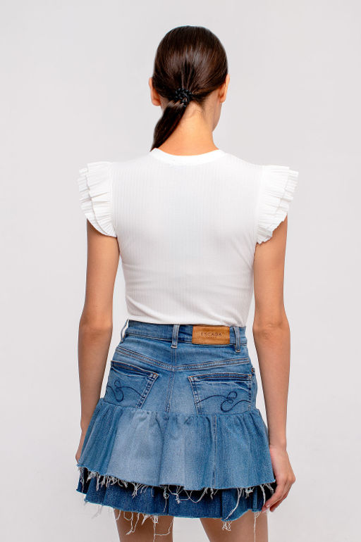 Арт. 3401/2 Футболка женская 42-50 (5 шт) Цвет:белый - Калинка фото 3