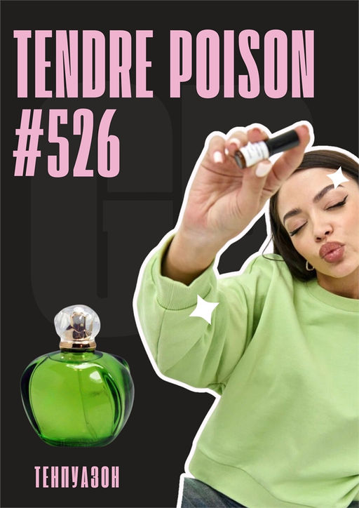 Масляные духи по мотивам ароматаTendre Poison / Christian Dior