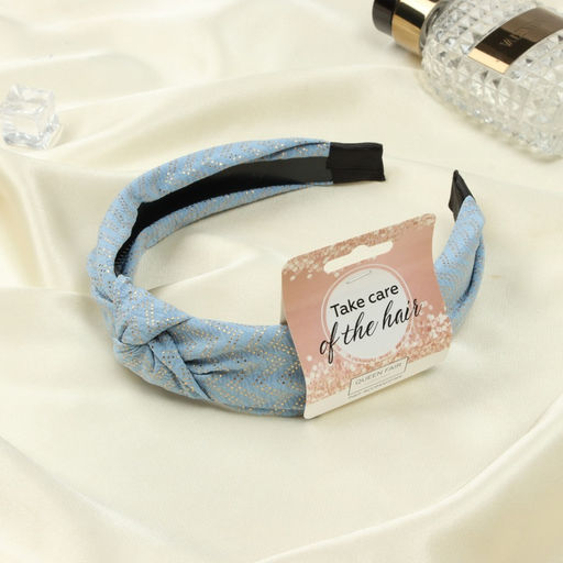 Цена за 2 шт. Ободок для волос «Джил», 2.5 см, голубой