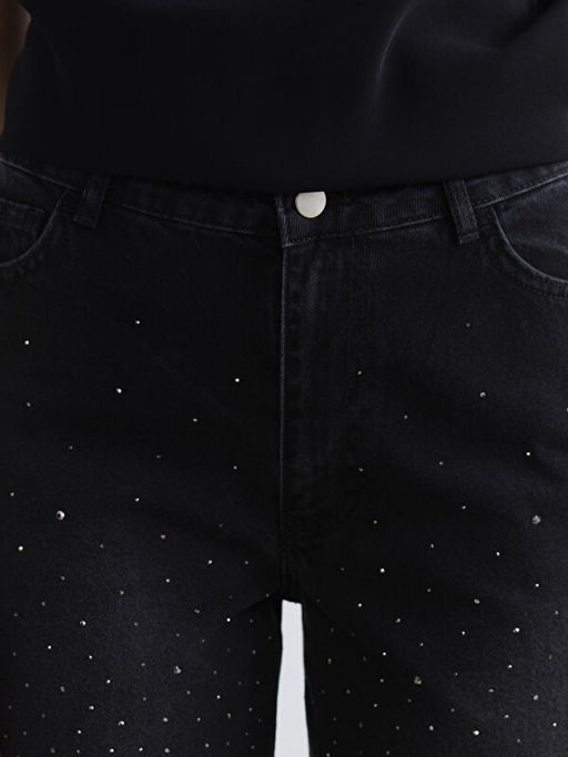 Ta?l? Wideleg Kad?n Jean Pantolon