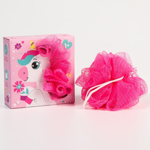 Мочалка детская для купания с петелькой Единорог - Крошка я фото 3