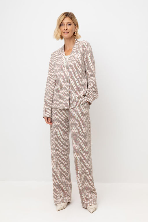 ЕВТ 4151/бежевые мини косы брюки жен