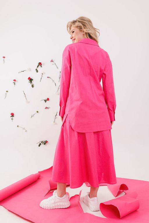 Рубашка NIKVA н323-11 фуксия  фото 3