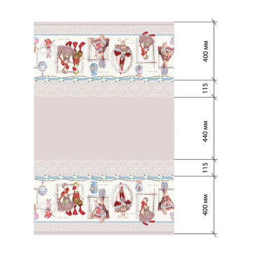 Скатерть Этель Пасхальные Тильды 147х300 см, 100% хлопок, саржа 190 г/м2  фото 25