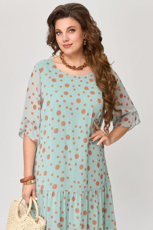 Платье FITA 1193 кофейный  фото 77