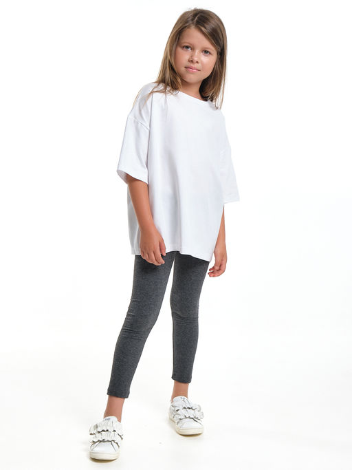 Бриджи лосины однотонные 22-7507 серый - Mini maxi фото 7