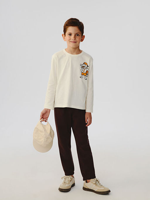 Dinozor Bask?l? Erkek ?ocuk Ti??rt