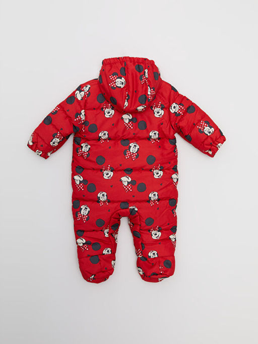 Kap??onlu Uzun Kollu Minnie Mouse Bask?l? K?z Bebek Astronot Mont - Waikiki фото 2