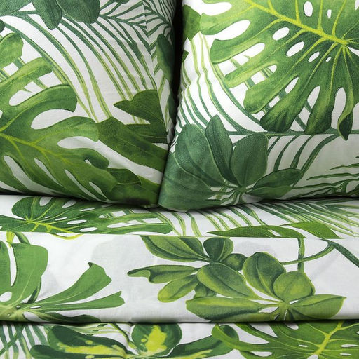 Постельное бельё Этель 2 сп., Монстера, размер 175х215 см, 200х220 см, 70х70 см - 2 шт  фото 3