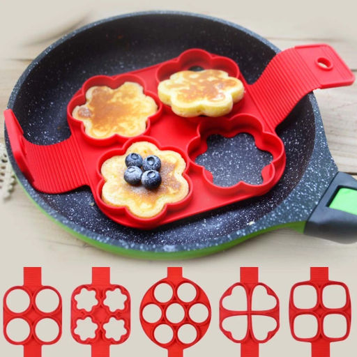 Цена за 2 шт. Форма силиконовая для панкейков 4шт квадраты