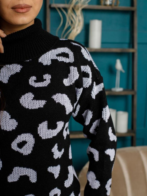 Водолазка Леопард с шерстью 20% - Esenia фото 13