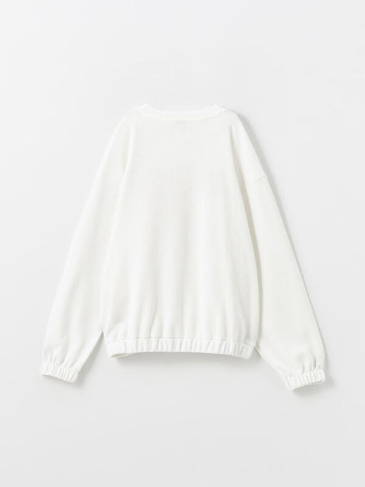 Bisiklet Yaka K?z ?ocuk Sweatshirt - Waikiki фото 2