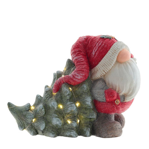Фигурка декоративная "Гном" (подсветка, 3хААА, н/п), L40 W19 H30 см, 2в.