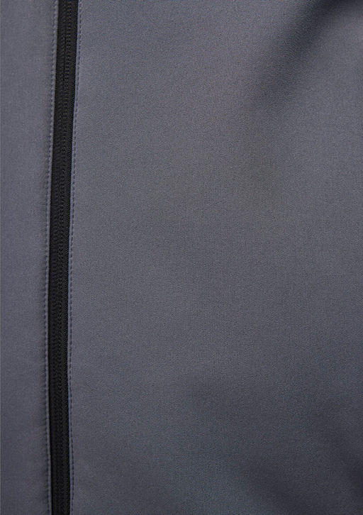 Kapusonlu Gri Ceket - Mavi фото 13