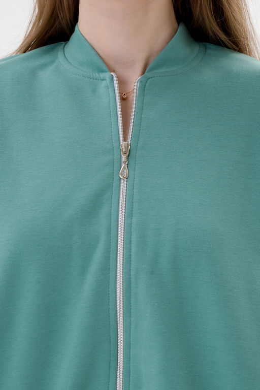 Бомбер из коттон фита мята - Амадэль фото 13