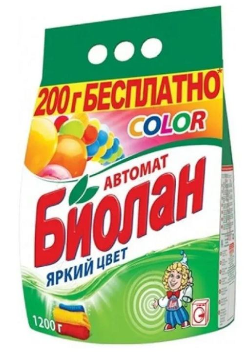 БИОЛАН-АВТОМАТ стир.порошок 1200гр Колор (К-743-4/711-4/7114М)