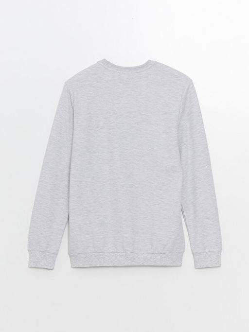 Bisiklet Yaka Uzun Kollu Erkek Sweatshirt - Waikiki фото 2