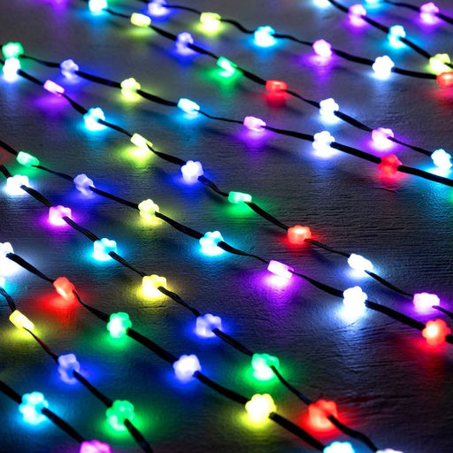 Умная гирлянда Нить 5 м роса с насадками Цветочки, IP20, тёмная нить, 100 LED, пульт ДУ, приложение, свечение RGB, USB - Luazon lighting фото 5