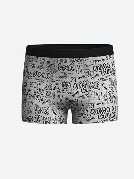 Bask?l? Erkek ?ocuk Boxer 3l? - Waikiki фото 2