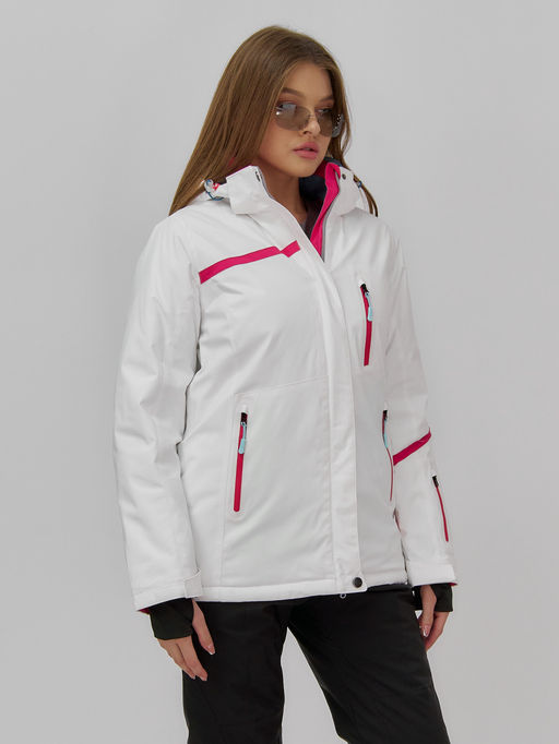 Горнолыжный костюм женский зимний белого цвета 07091Bl - Chunmai фото 14