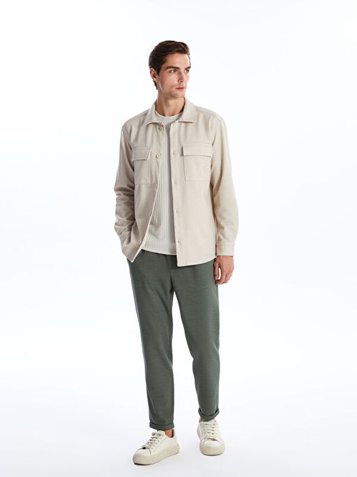 Regular Fit Uzun Kollu Erkek G?mlek Ceket