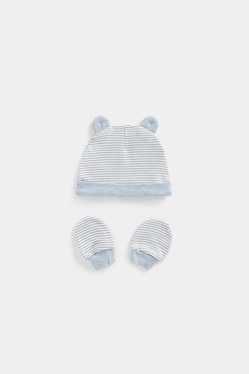 Mothercare / Комплект: ползунки, пижама, боди -2 шт, слюнявчик, шапочка, рукавички-антицарапки