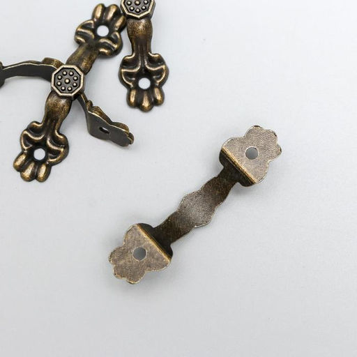 Цена за 4 шт. Ручка для шкатулки металл, набор 4 шт., 4.2×0.7×0.5 см