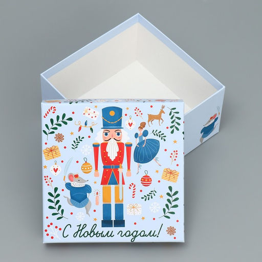 Набор новогодних подарочных коробок 10 в 1 «Щелкунчик», 10×10×6 – 28×28×15 см