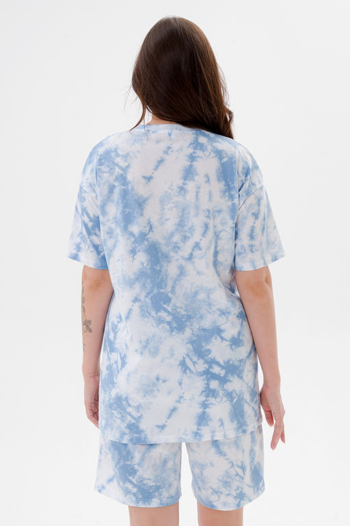 Костюм из кулирки унисекс дым голубой макси - Амадэль фото 20