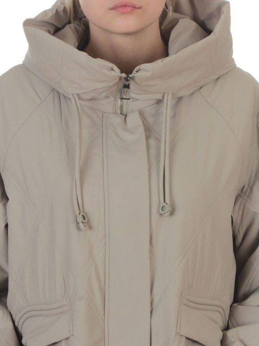 8010 BEIGE Куртка демисезонная женская (100 гр. холлофайбер) - Fashion фото 4