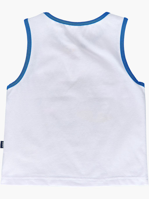 Майка для малыша UD 6565 белый/синий - Mini maxi фото 5