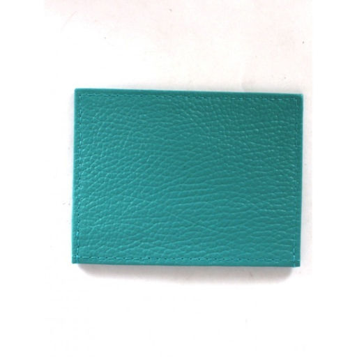 Визитница-кардхолдер Croco-ВК-214 н/к, 1отд, 3карм, бирюза флотер (110) 264656