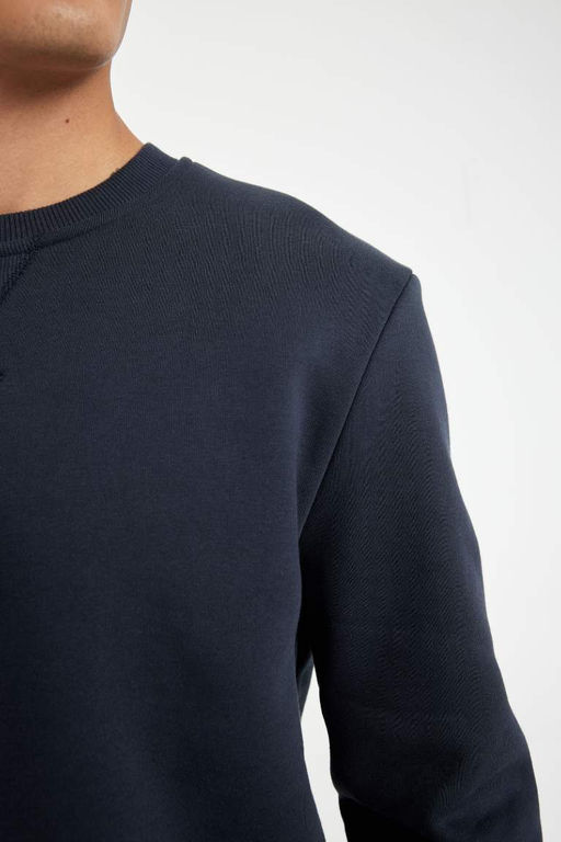 Толстый свитшот обычного кроя с круглым вырезом - Defacto фото 5