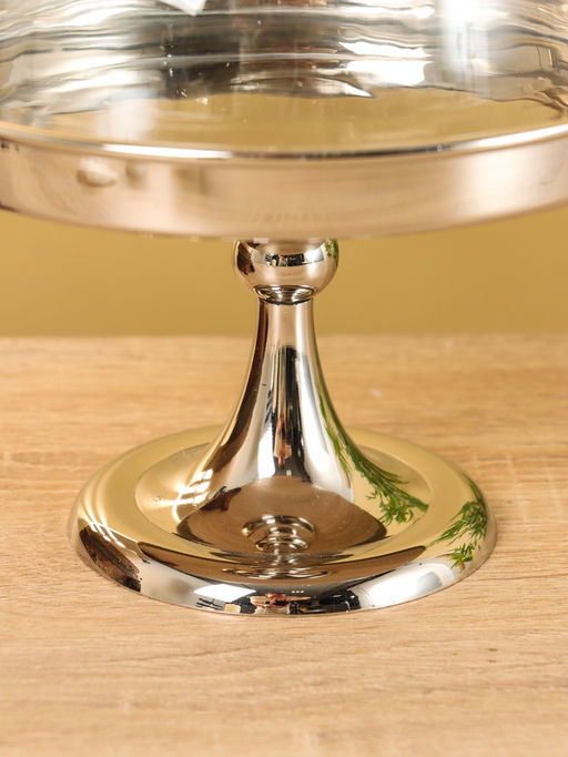 Тортовница со стеклянной крышкой, 22×18×18 см